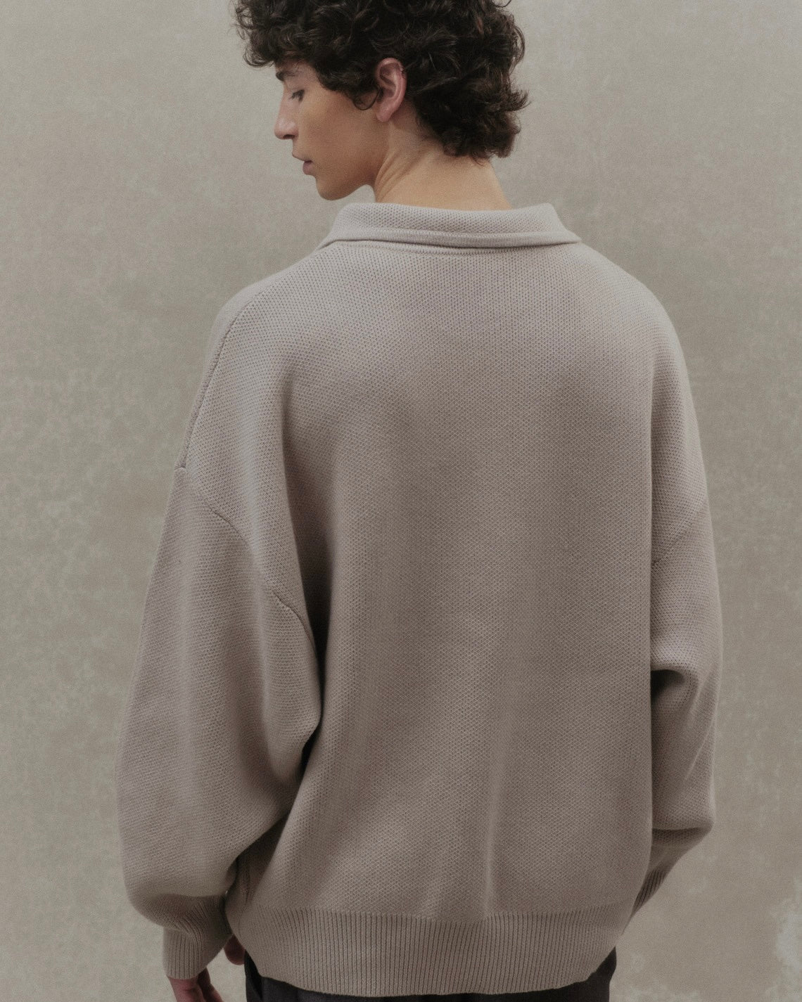 Cotton Polo Sweater