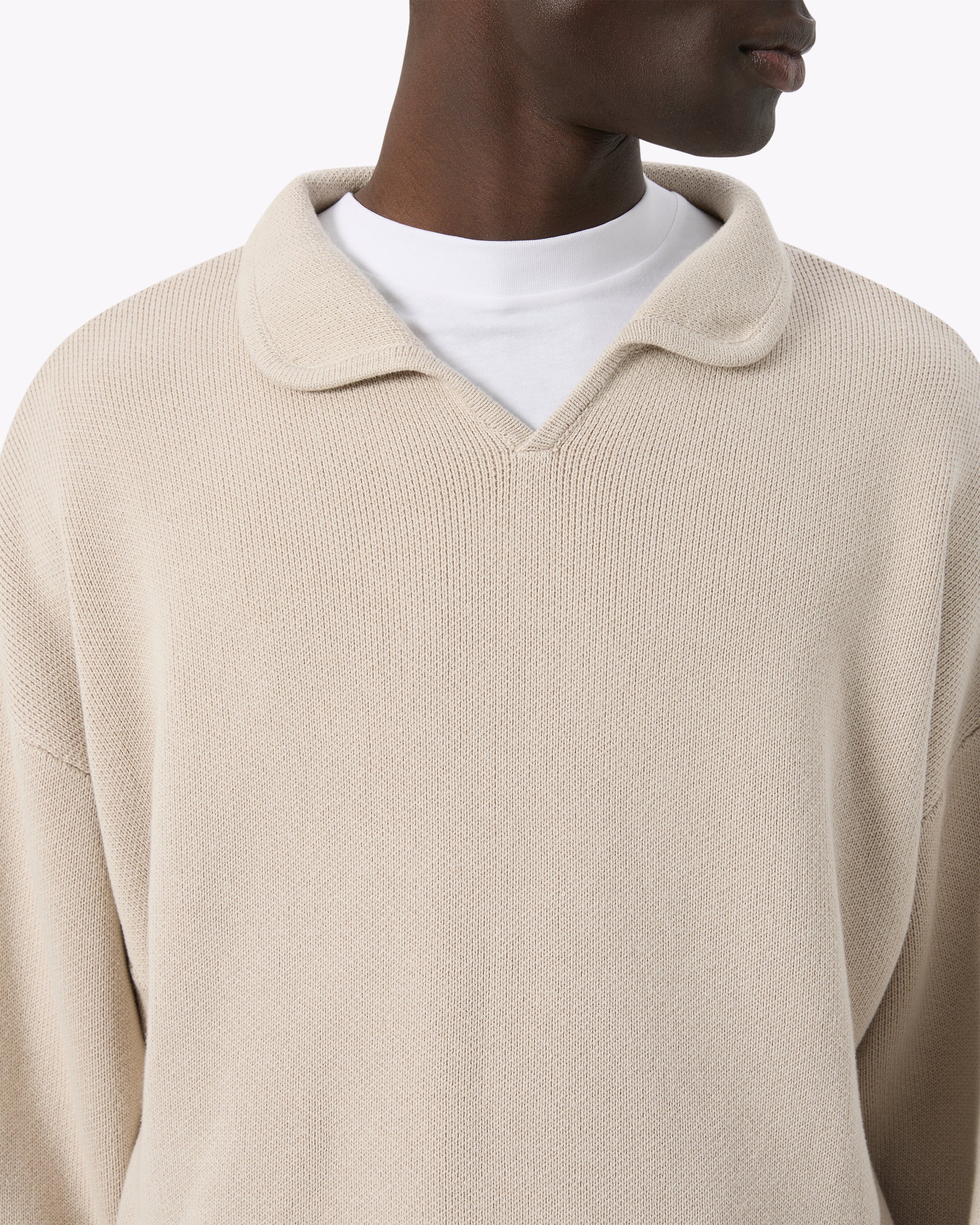 Cotton Polo Sweater