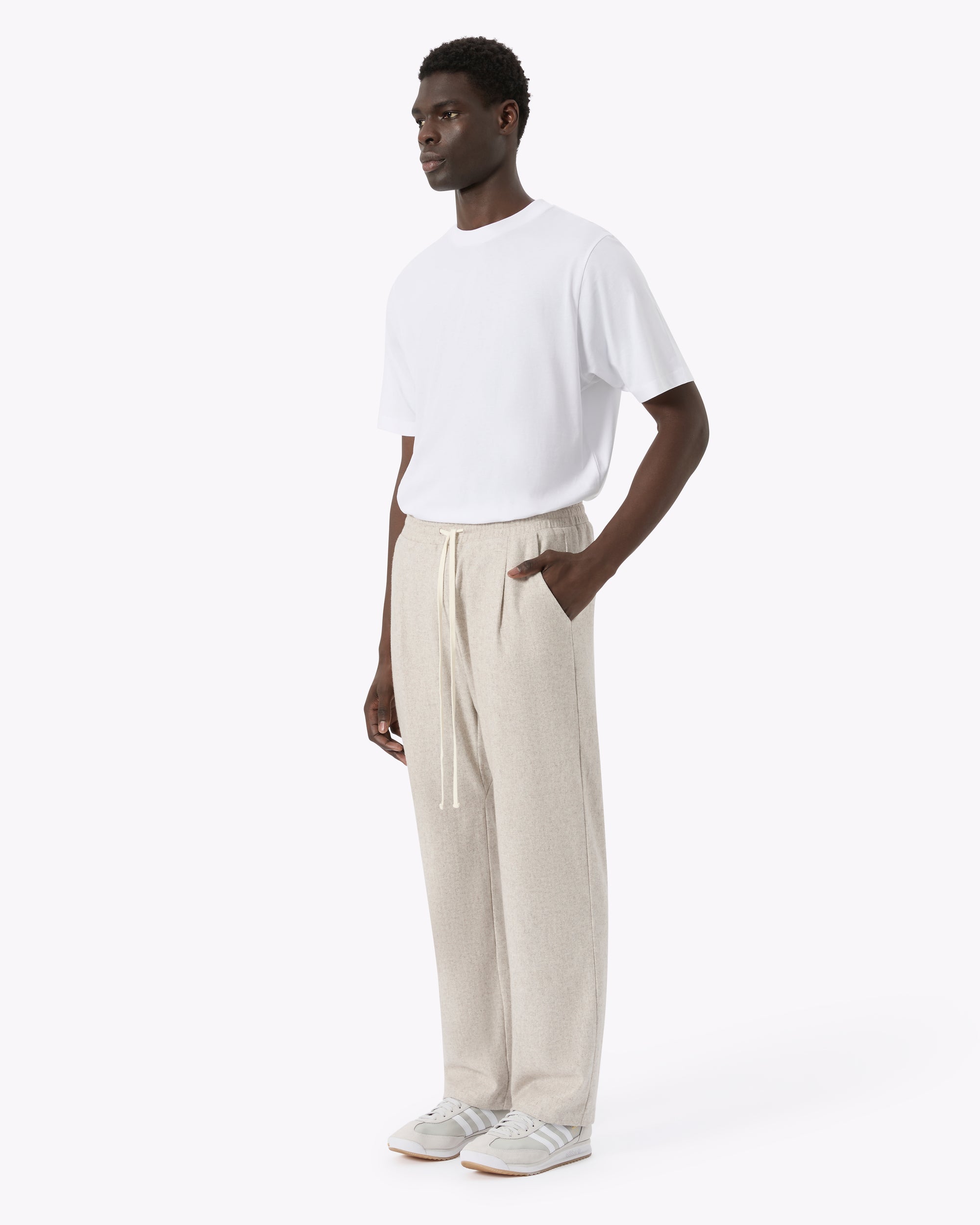 Wool Blend Track Pant