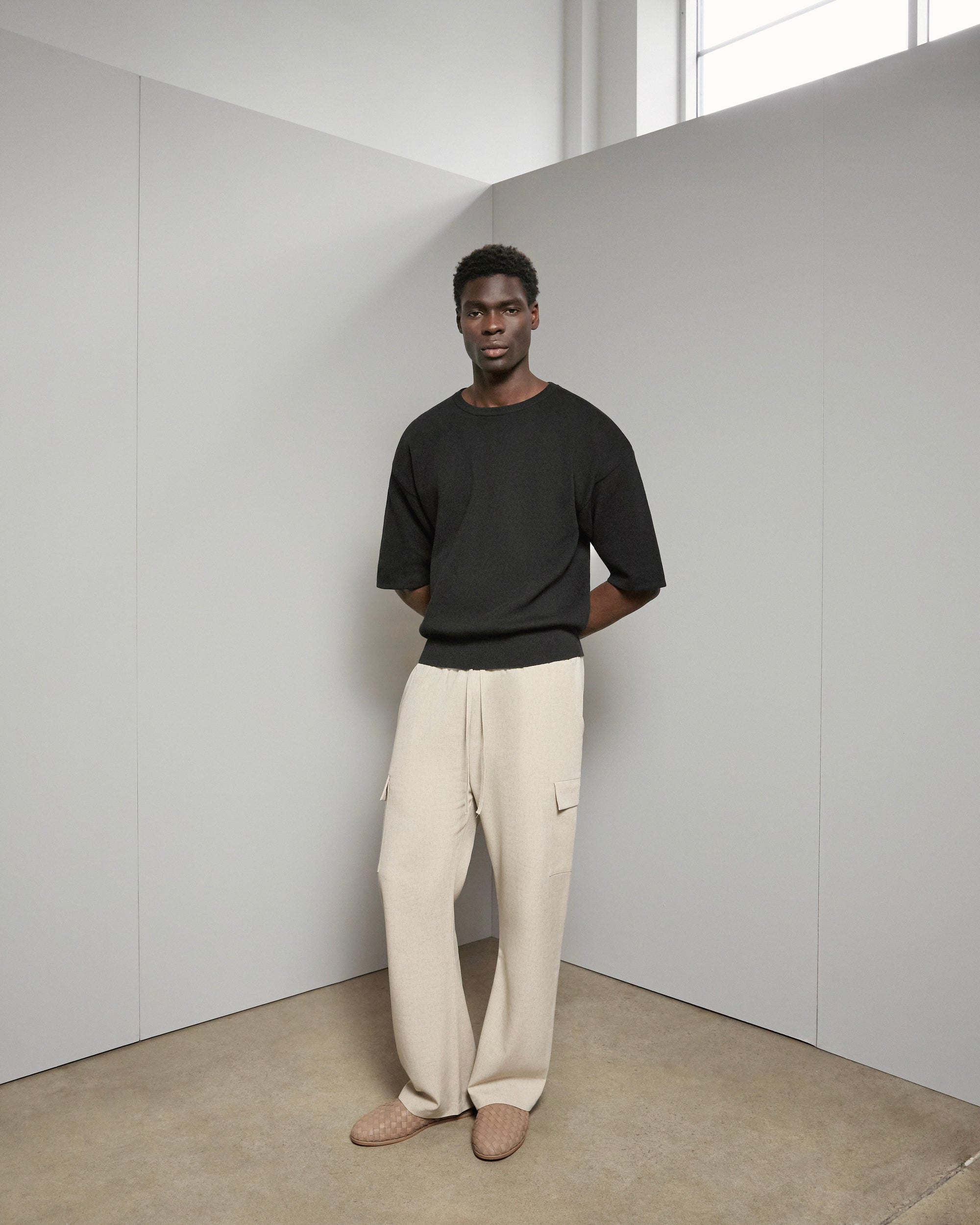Bootcut Linen Cargo Pant