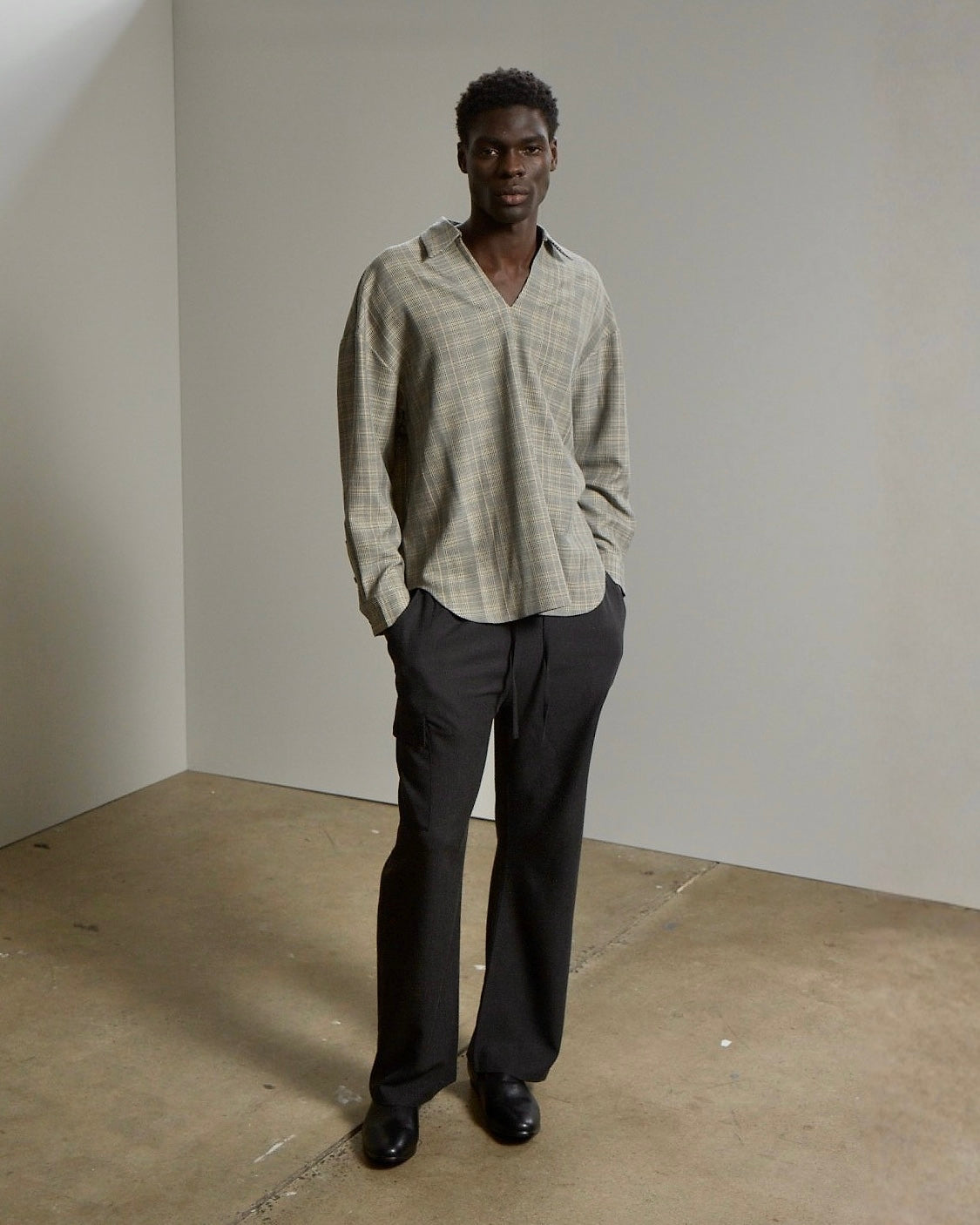 Canvas V-Neck Shirt
