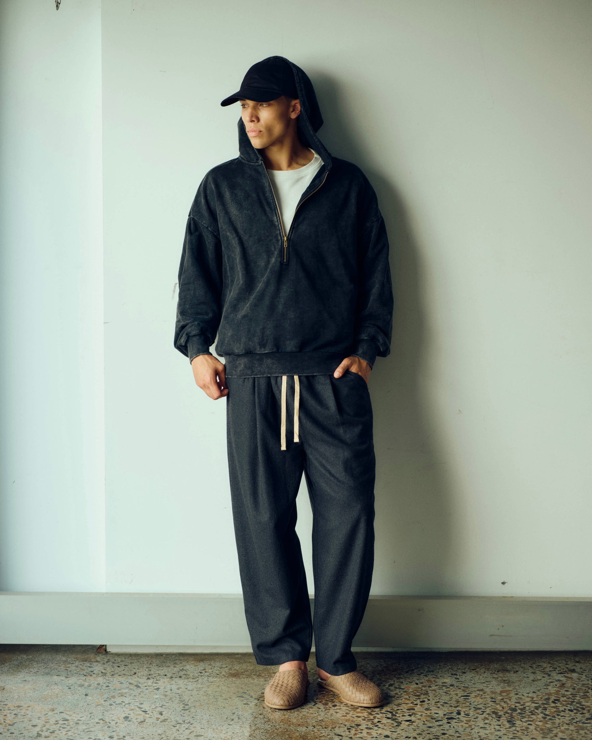 Wool Tapered Trackpant