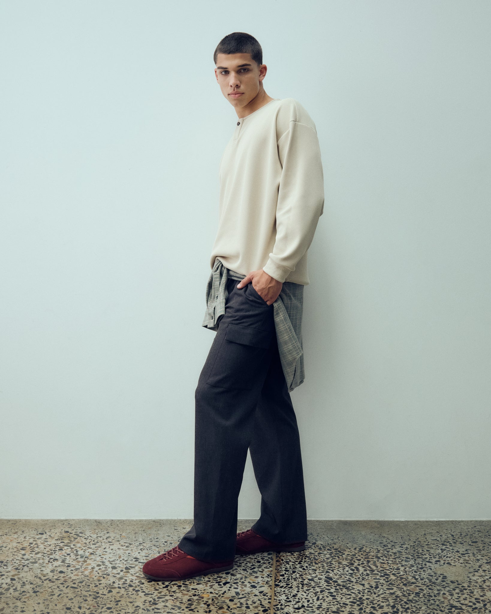 Linen Bootcut Cargo Pant