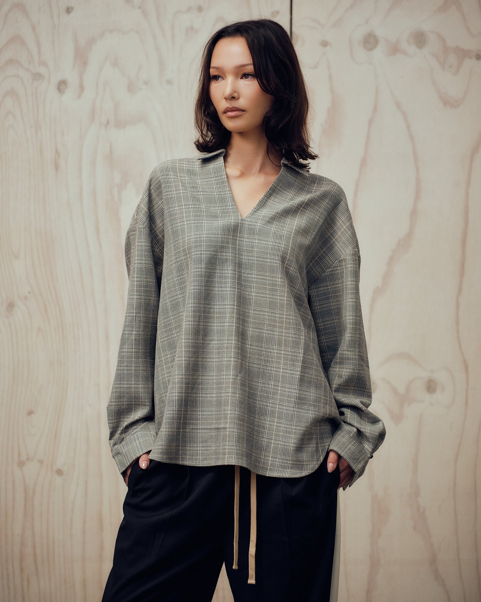 Canvas V-Neck Shirt