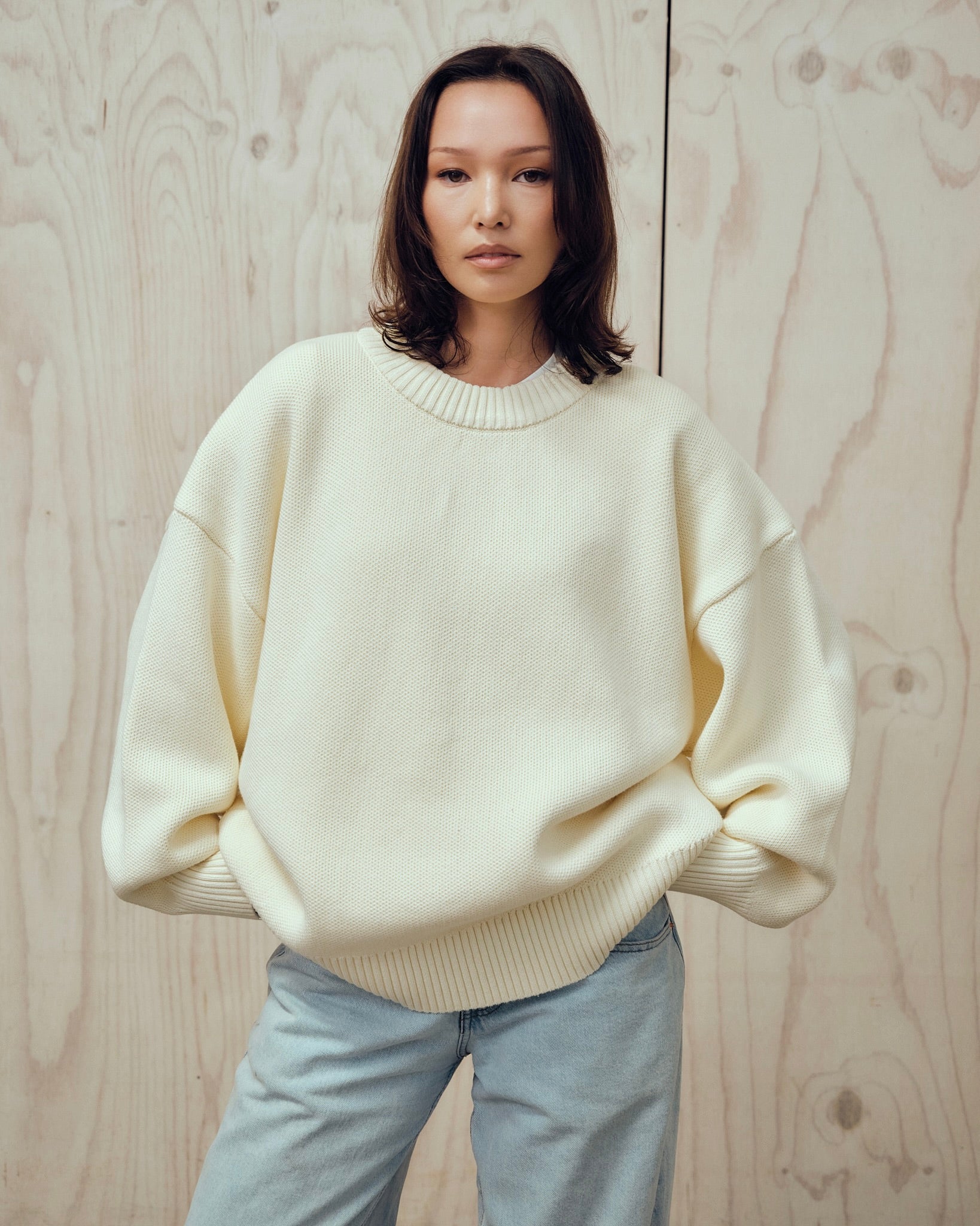 Cotton Crewneck Sweater