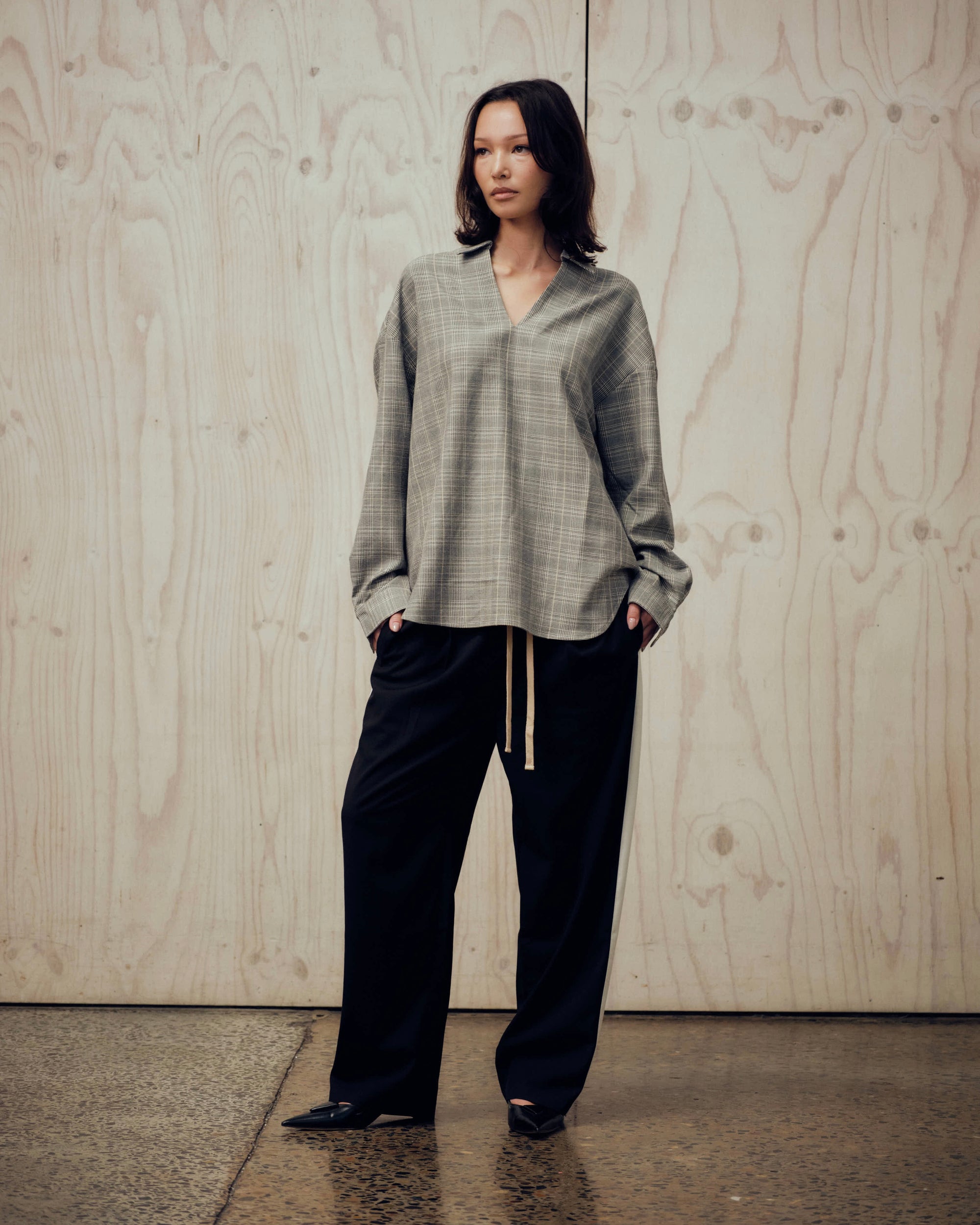 Relaxed Stripe Suit Pant