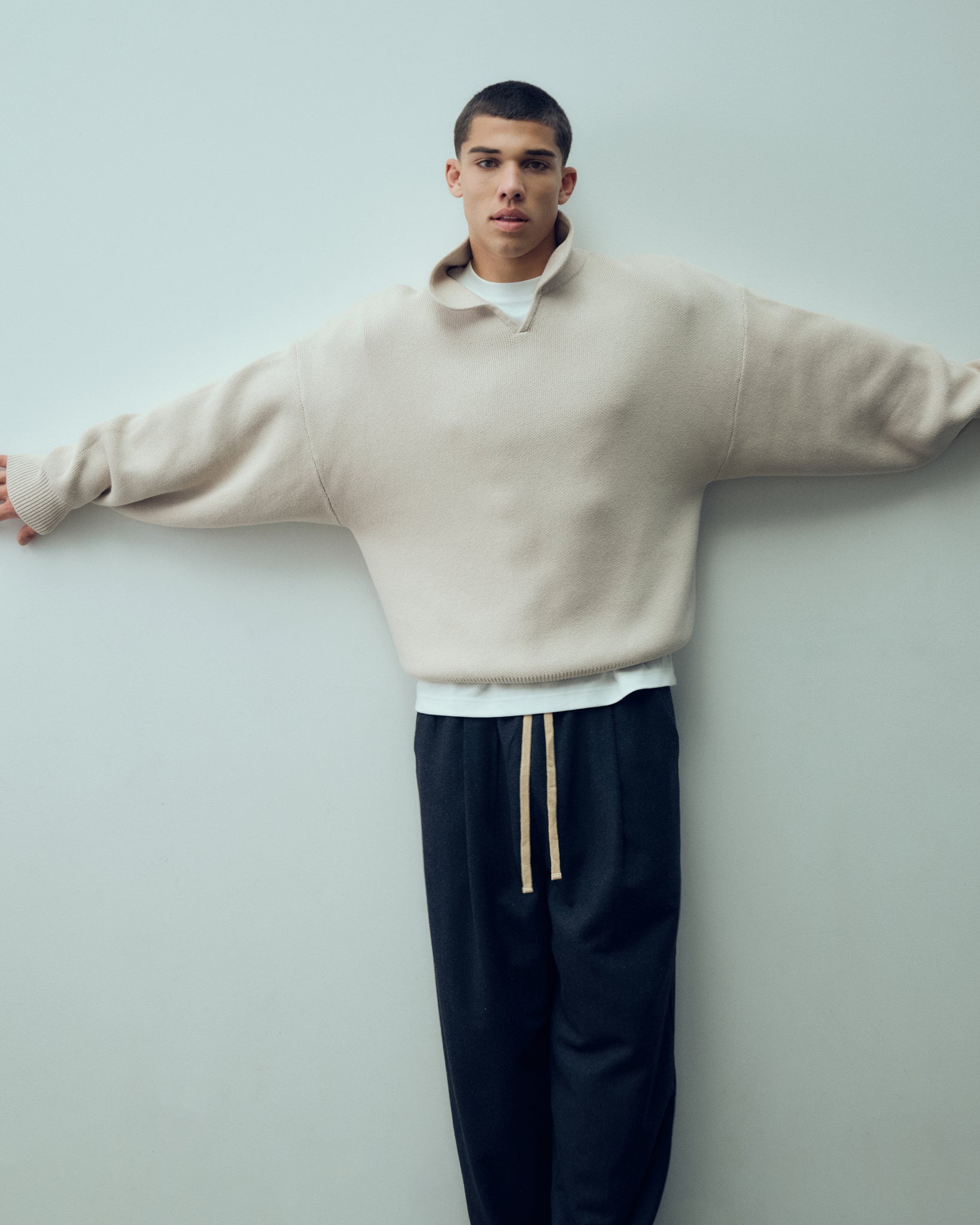 Cotton Polo Sweater