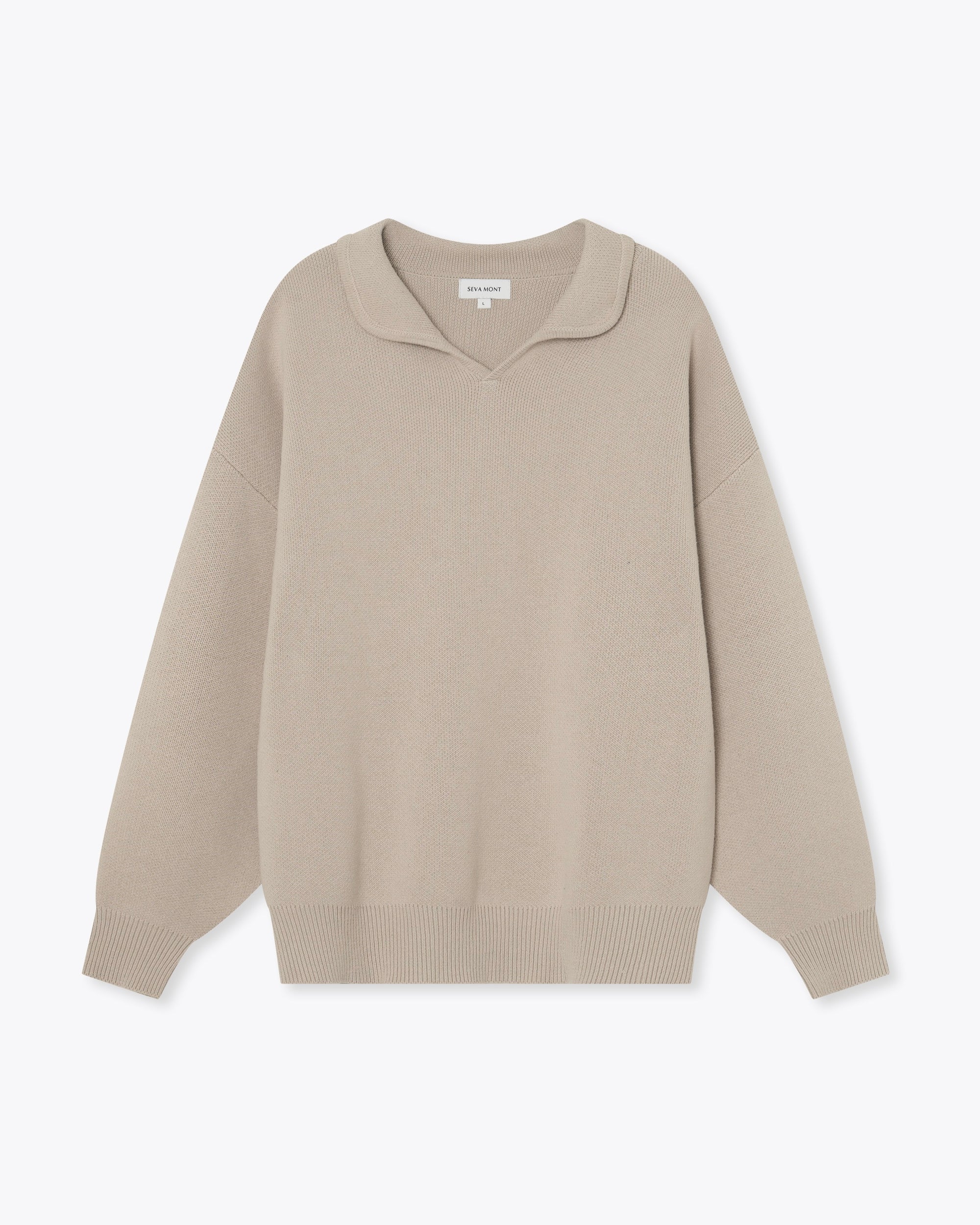 Cotton Polo Sweater