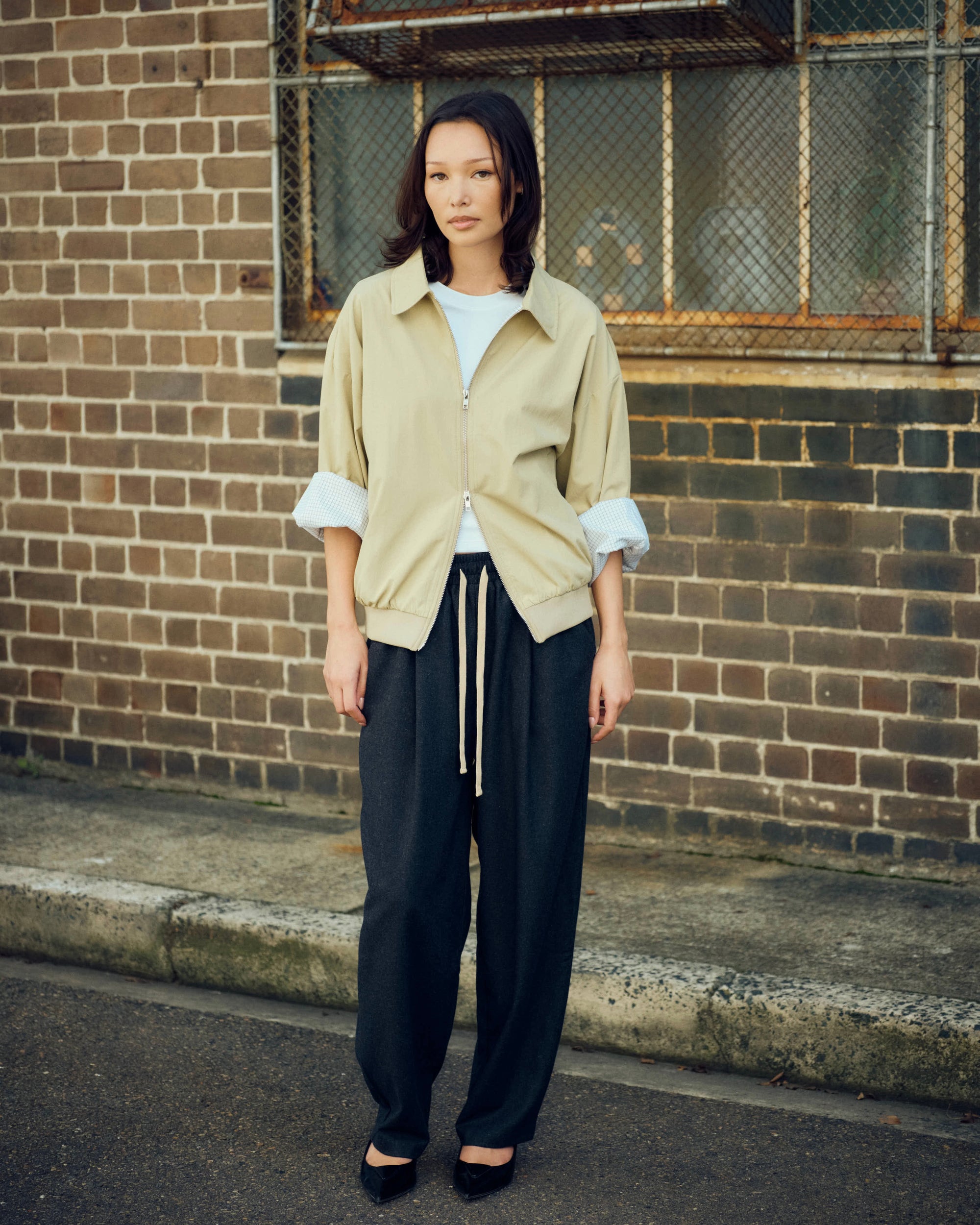 Wool Tapered Trackpant
