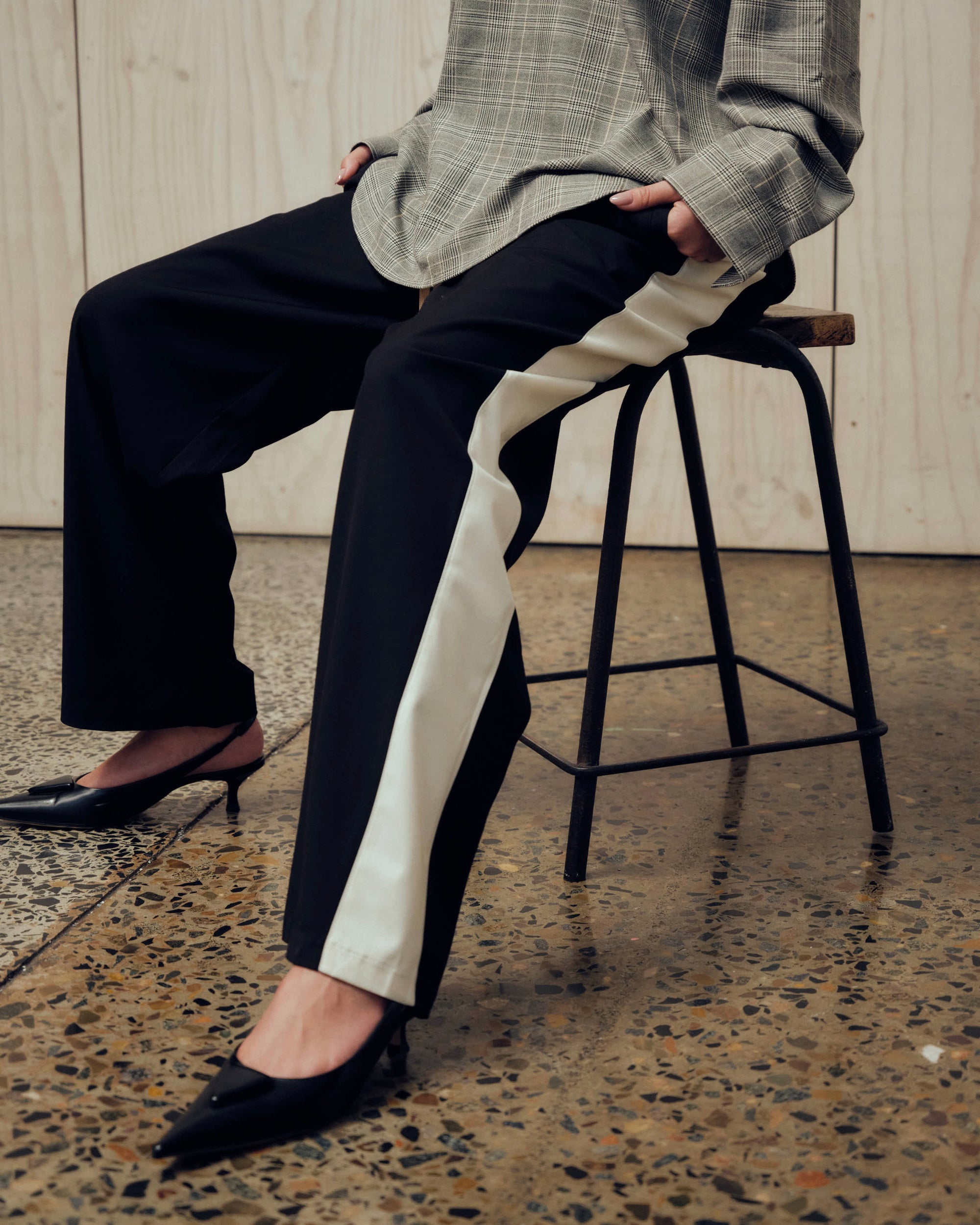 Relaxed Stripe Suit Pant