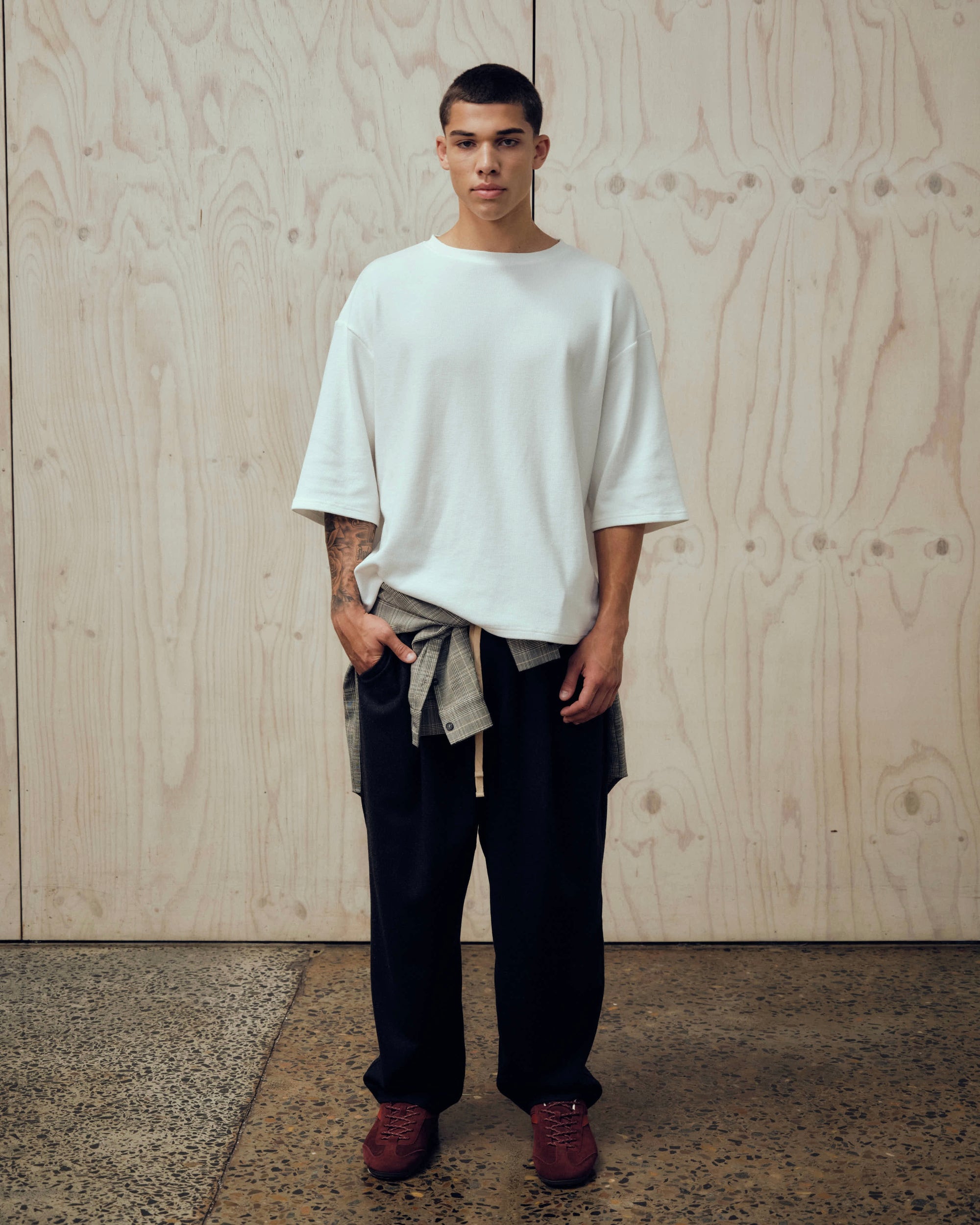 Wool Tapered Trackpant