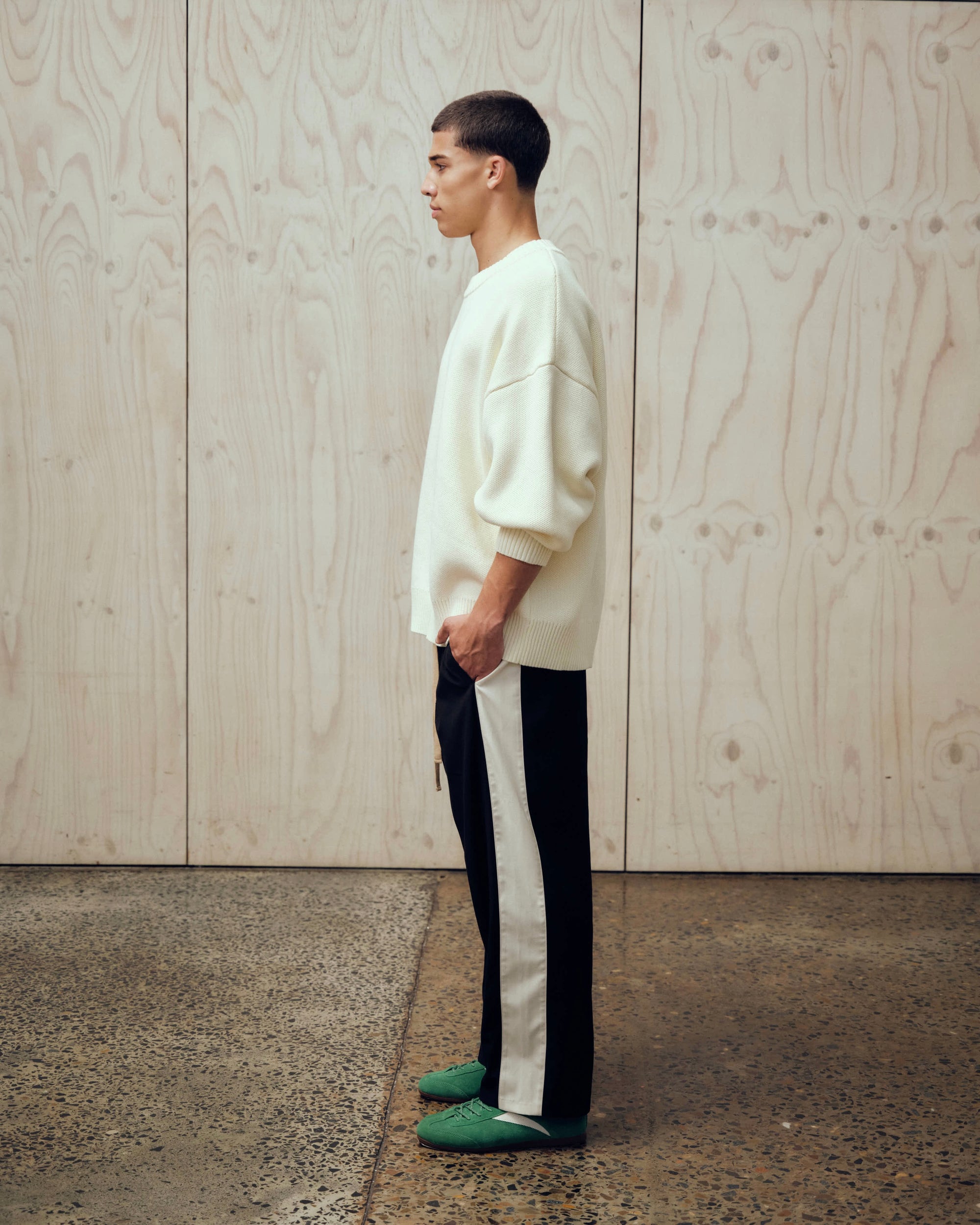 Relaxed Stripe Suit Pant