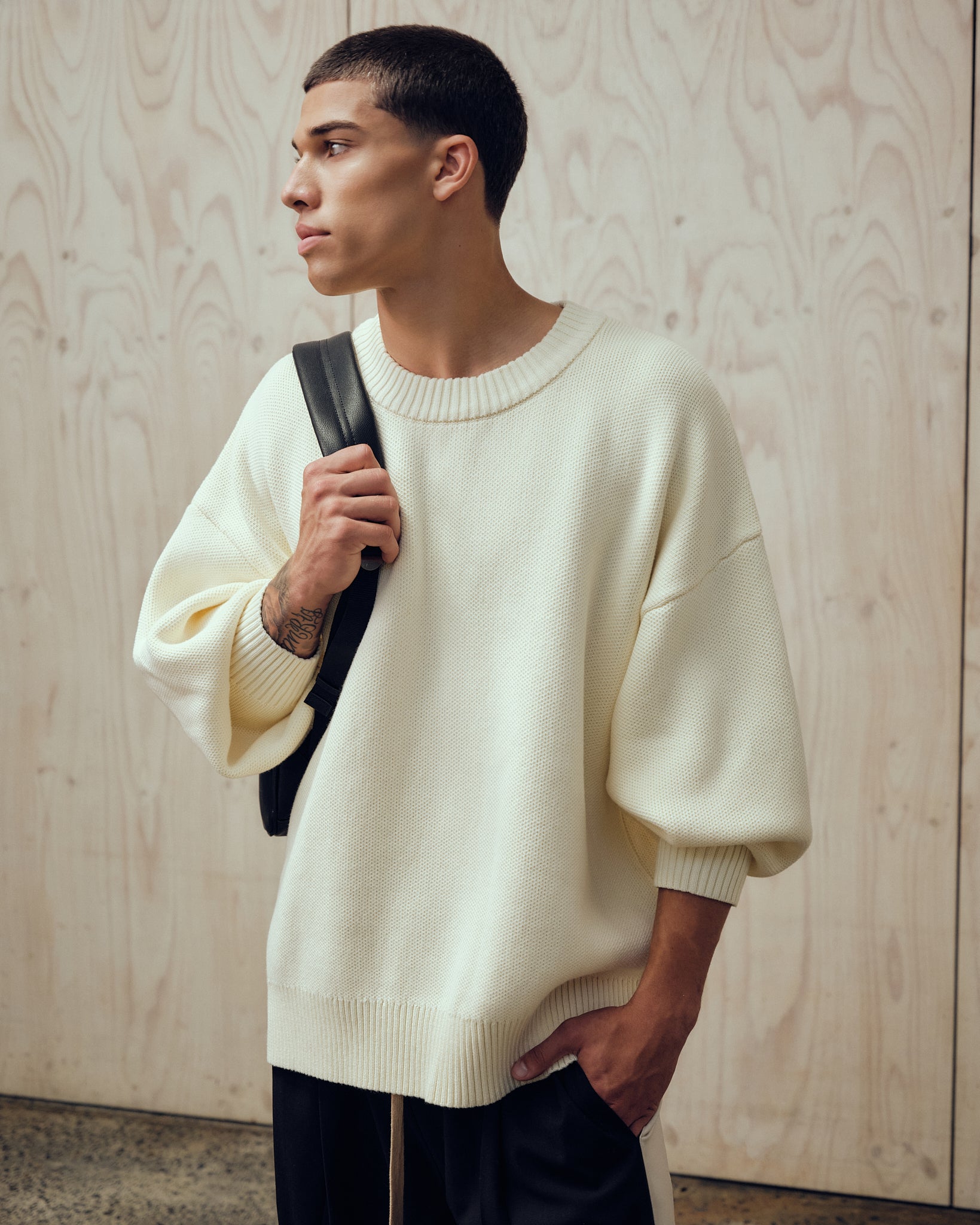 Cotton Crewneck Sweater