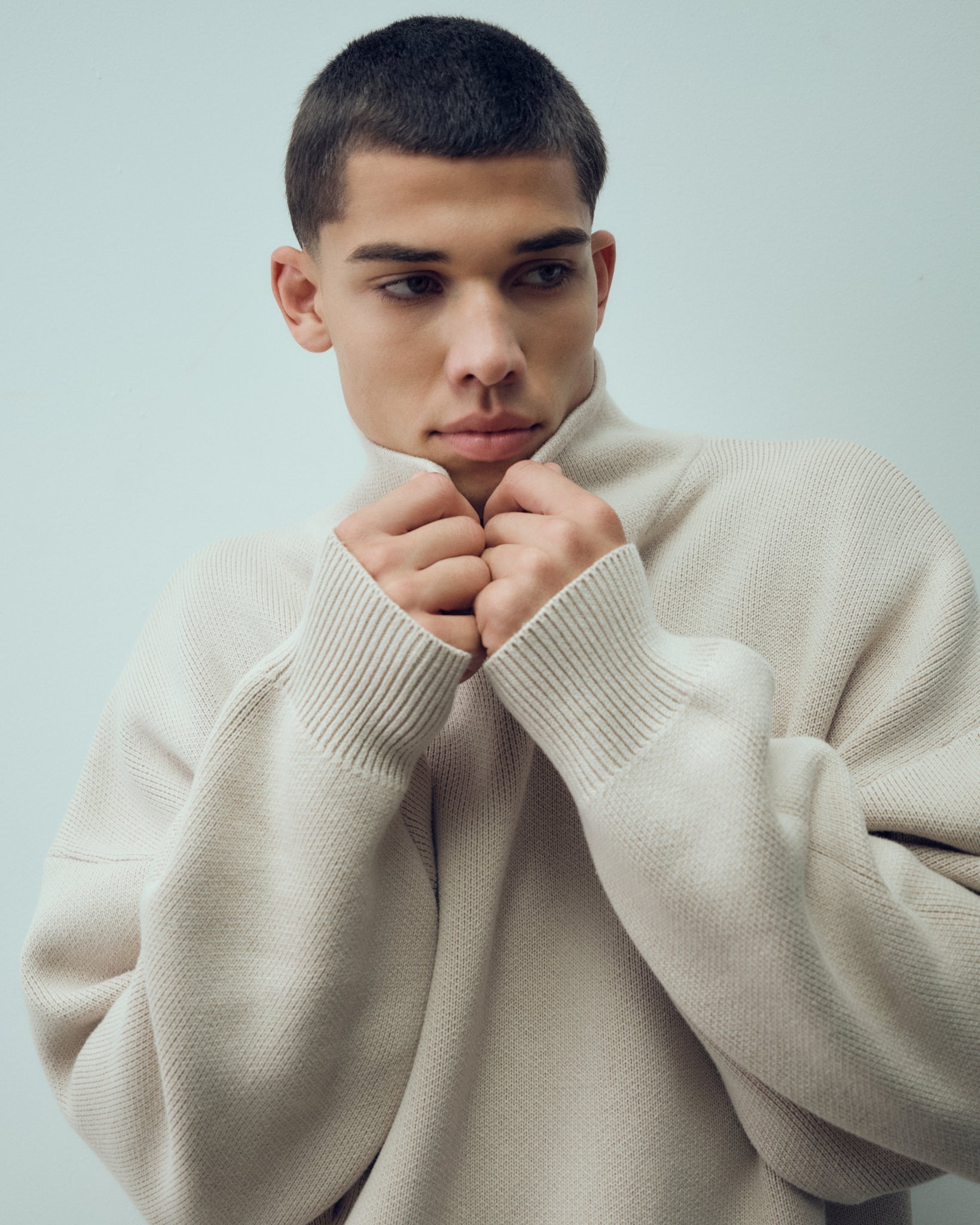 Cotton Polo Sweater
