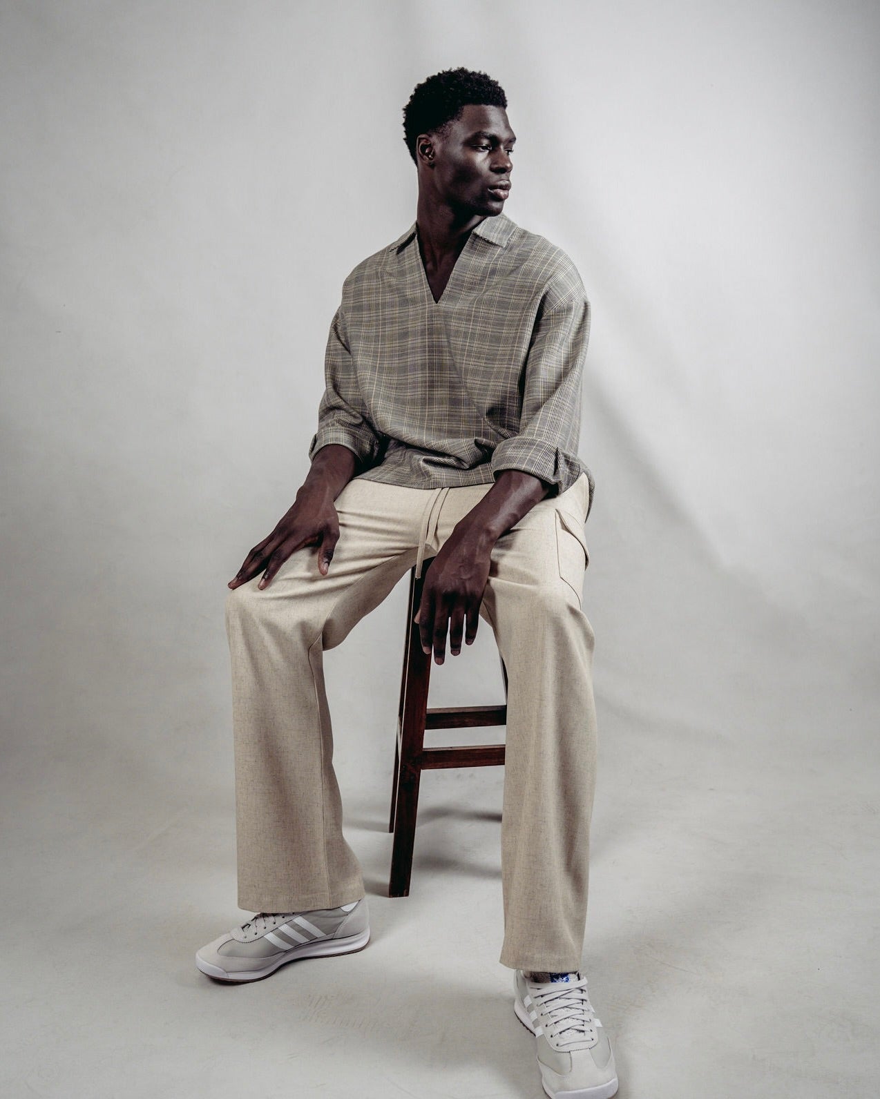 Bootcut Linen Cargo Pant