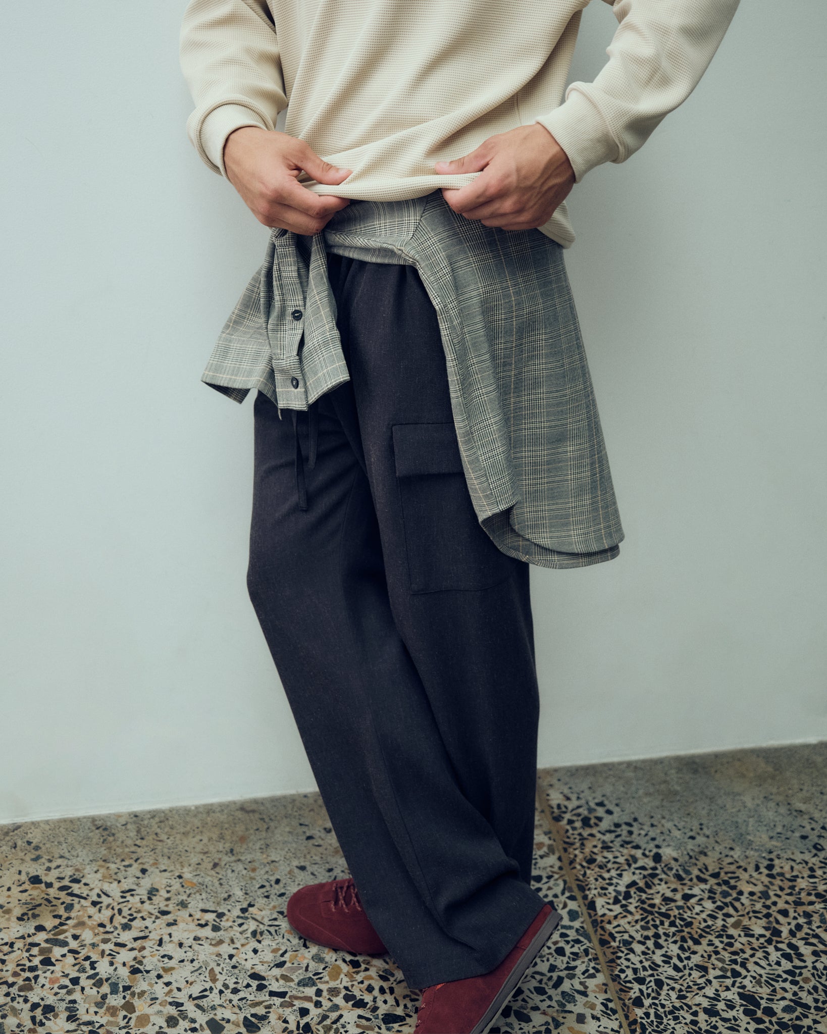Linen Bootcut Cargo Pant