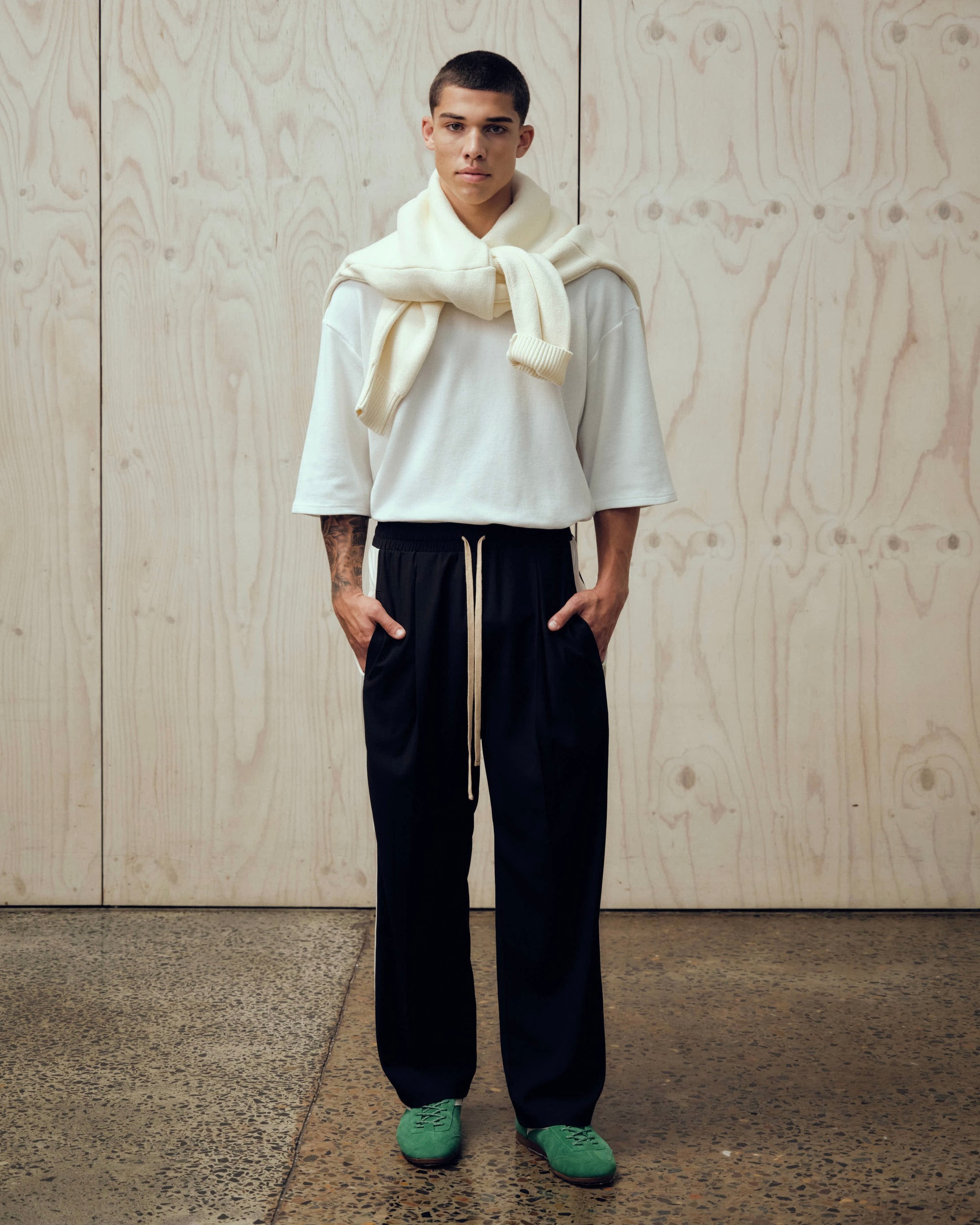 Relaxed Stripe Suit Pant
