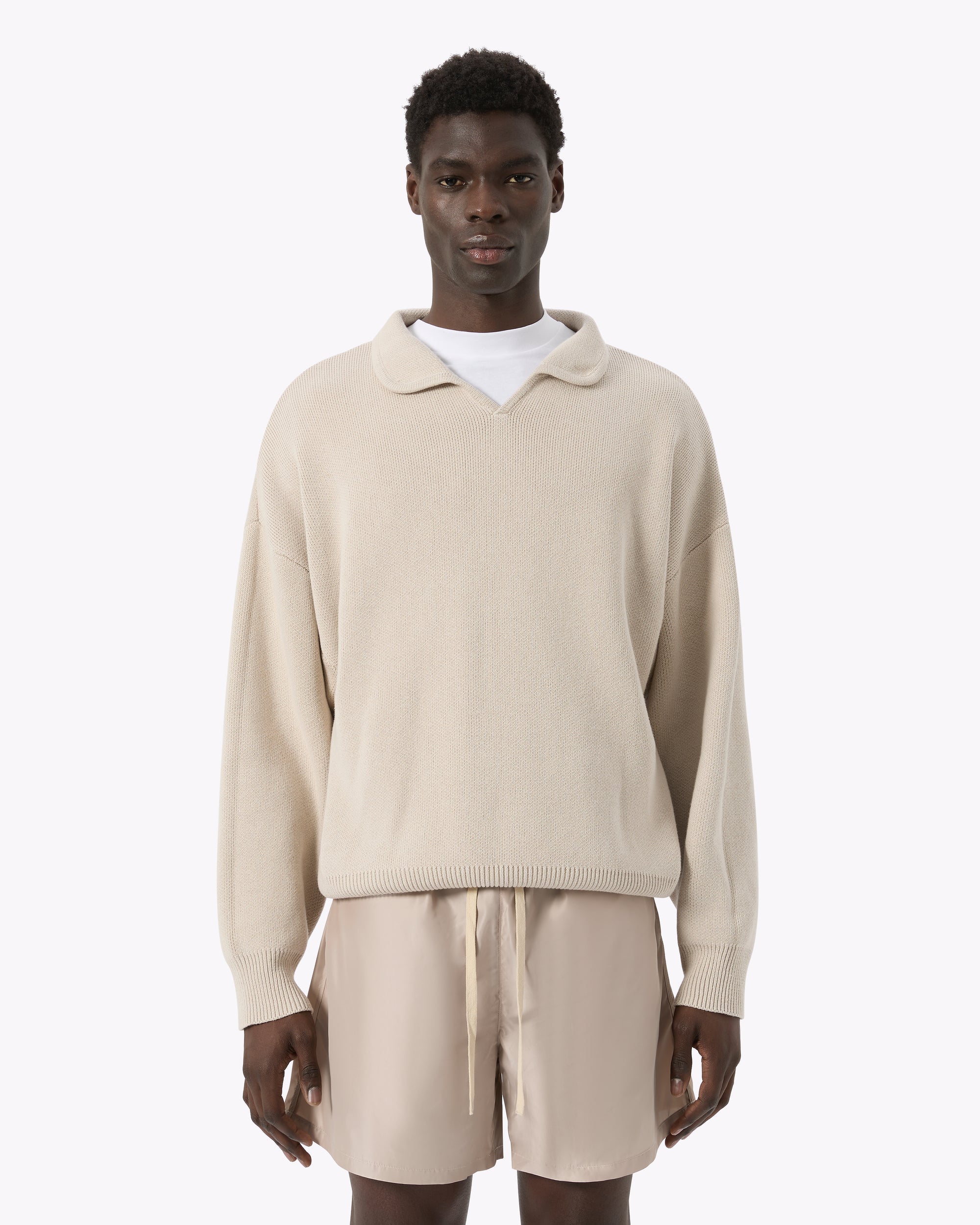 Cotton Polo Sweater