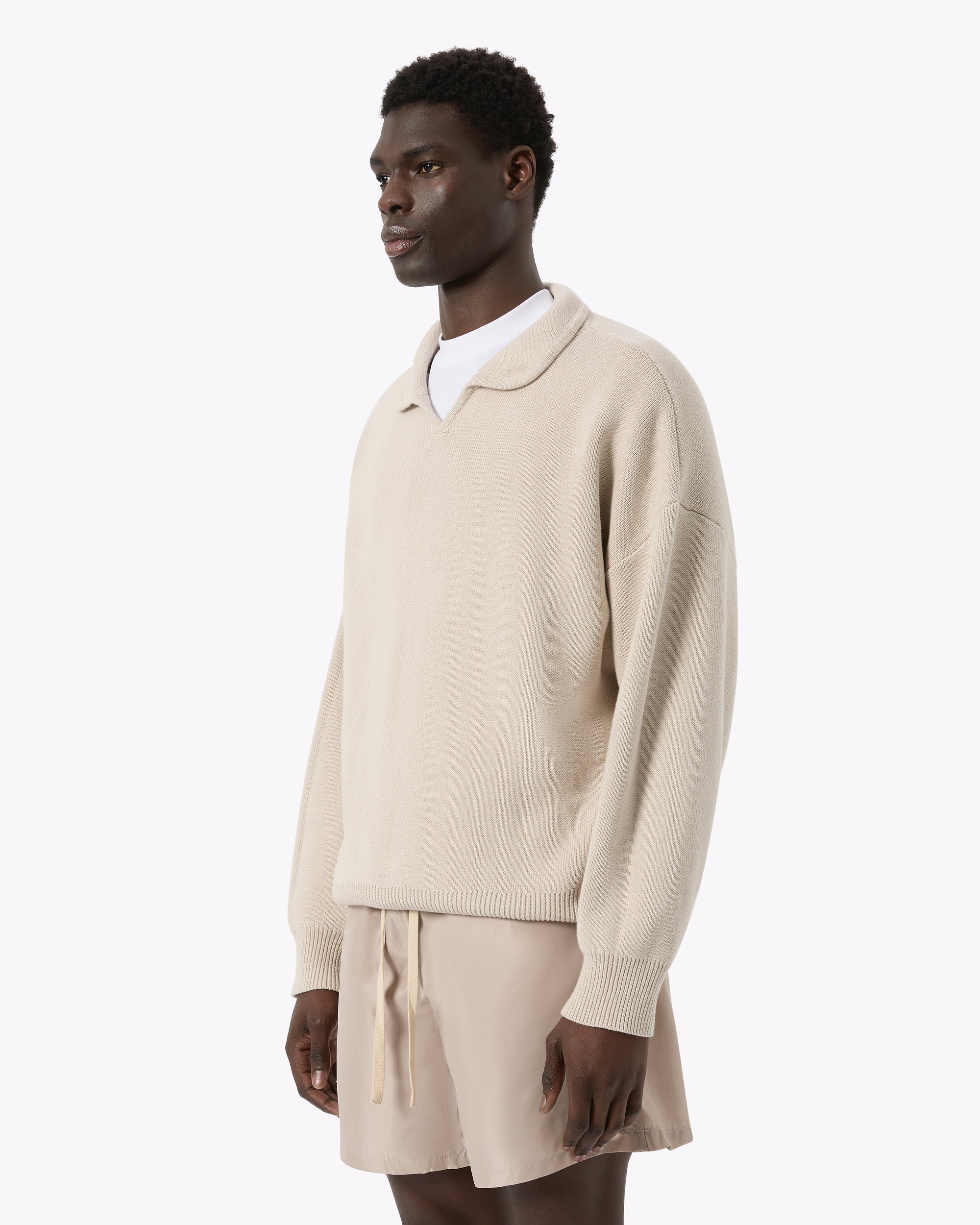 Cotton Polo Sweater