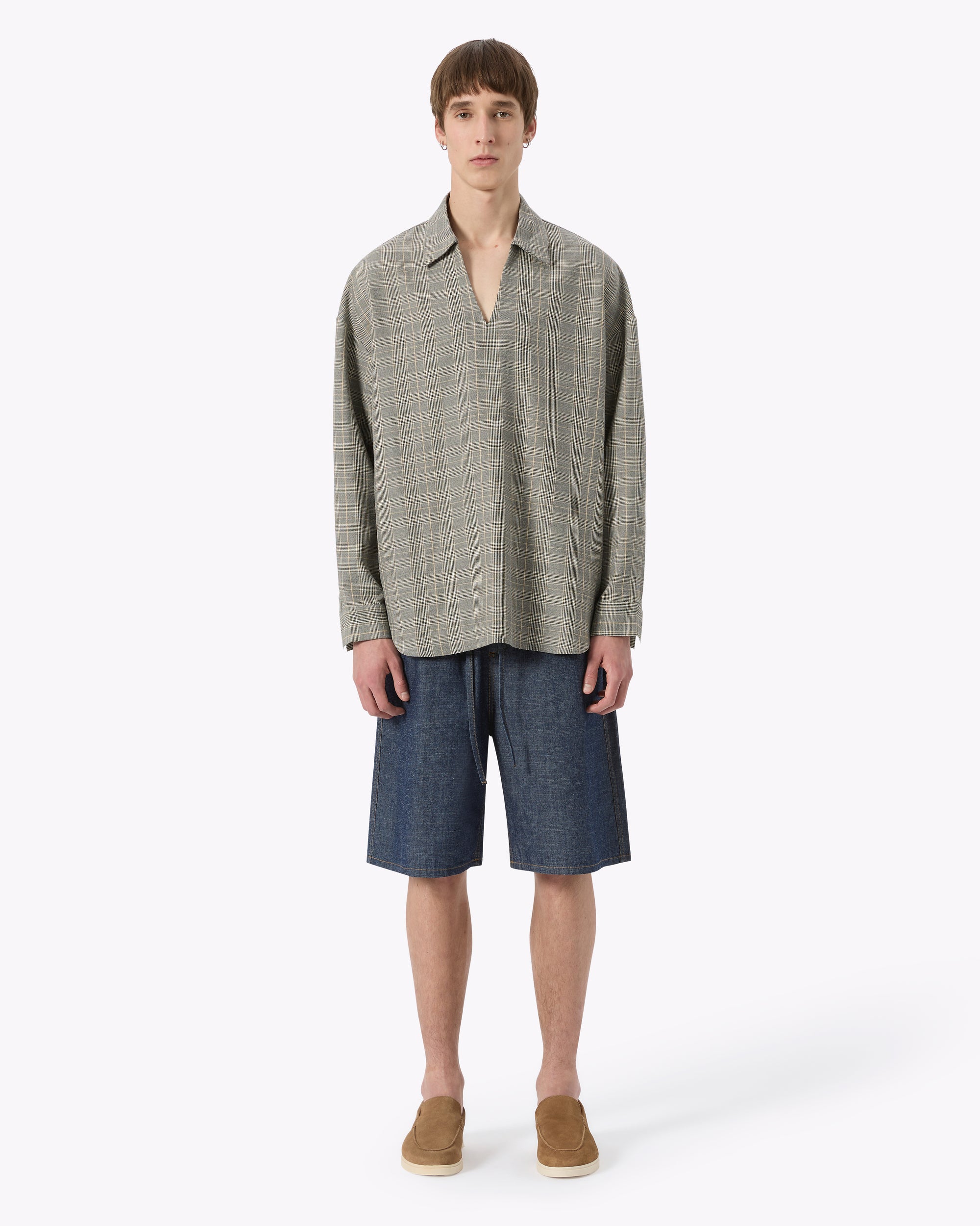 Canvas V-Neck Shirt