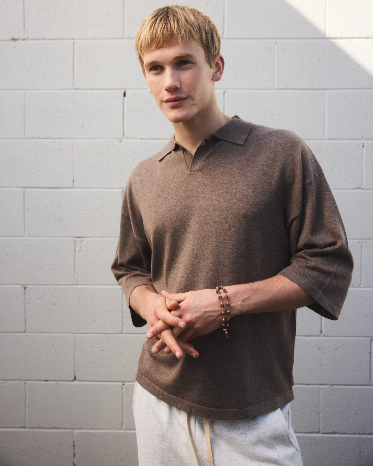 3/4 Knit Polo