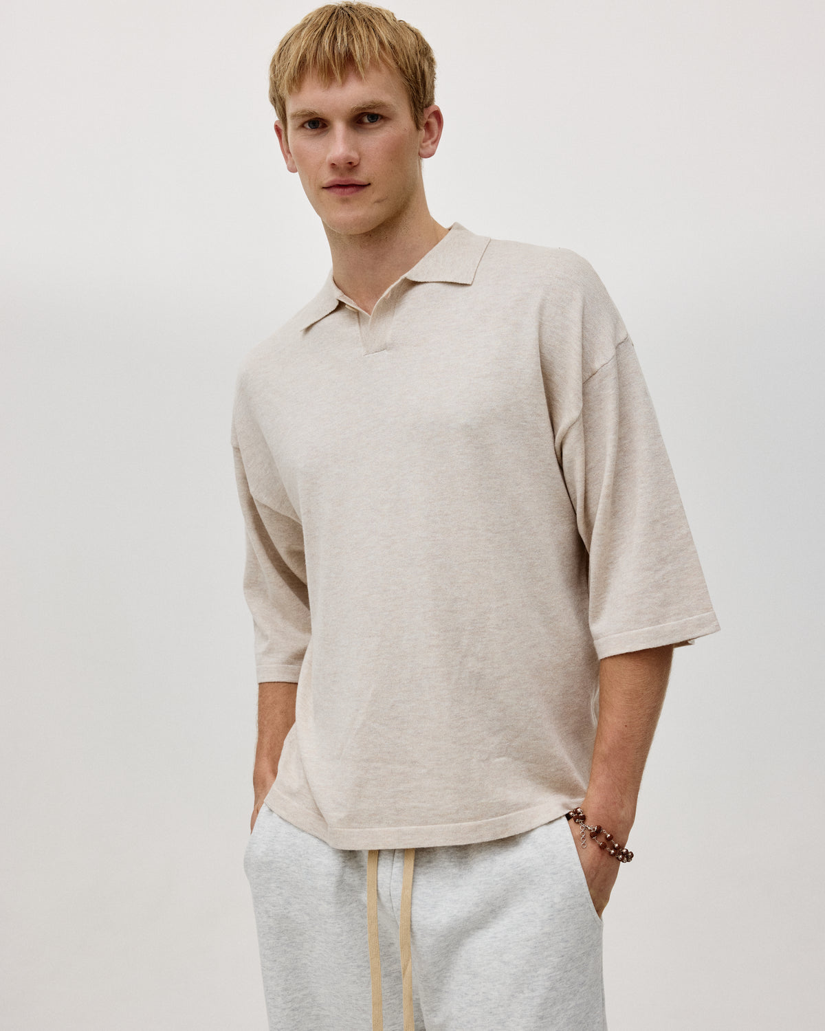 3/4 Knit Polo