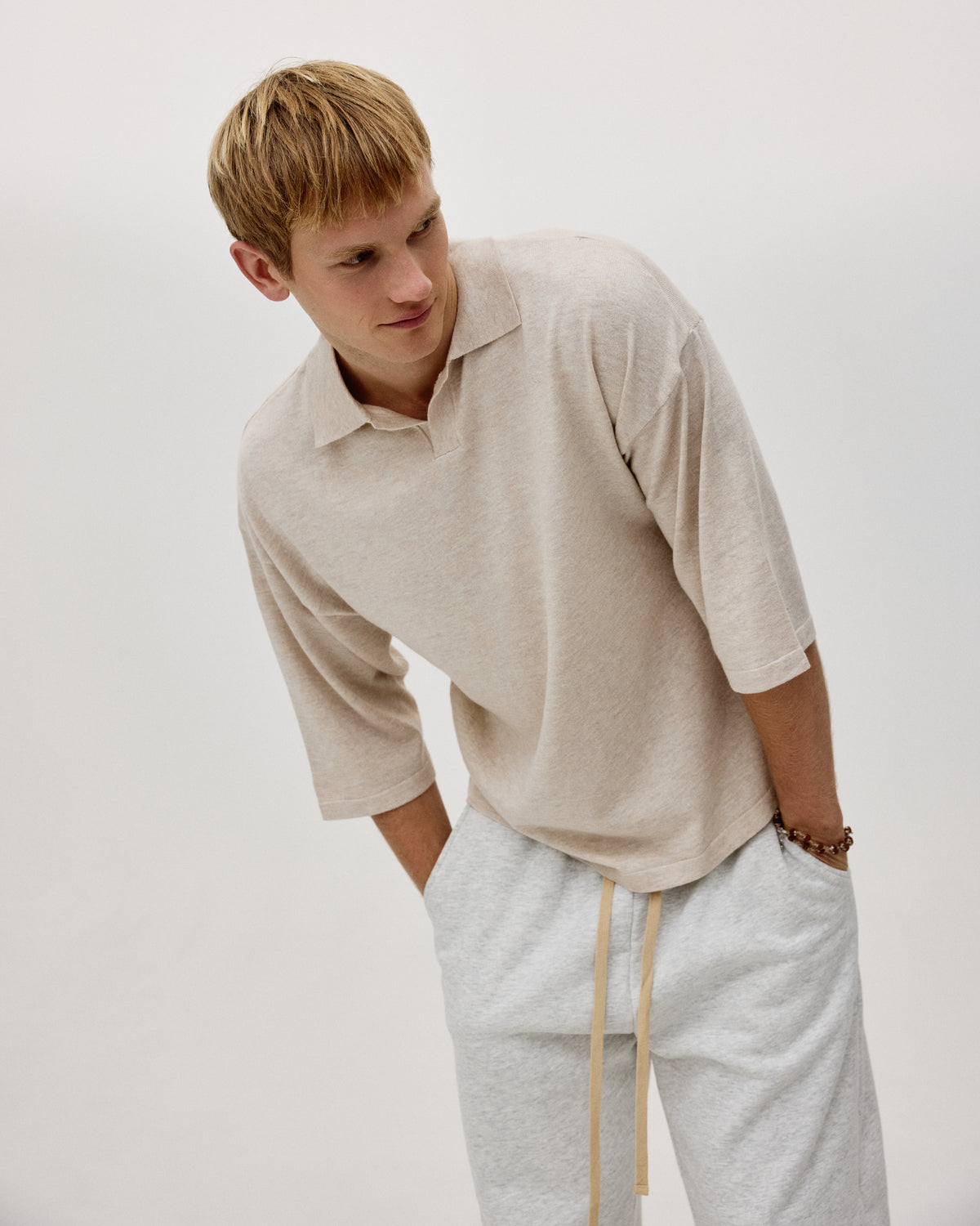 3/4 Knit Polo